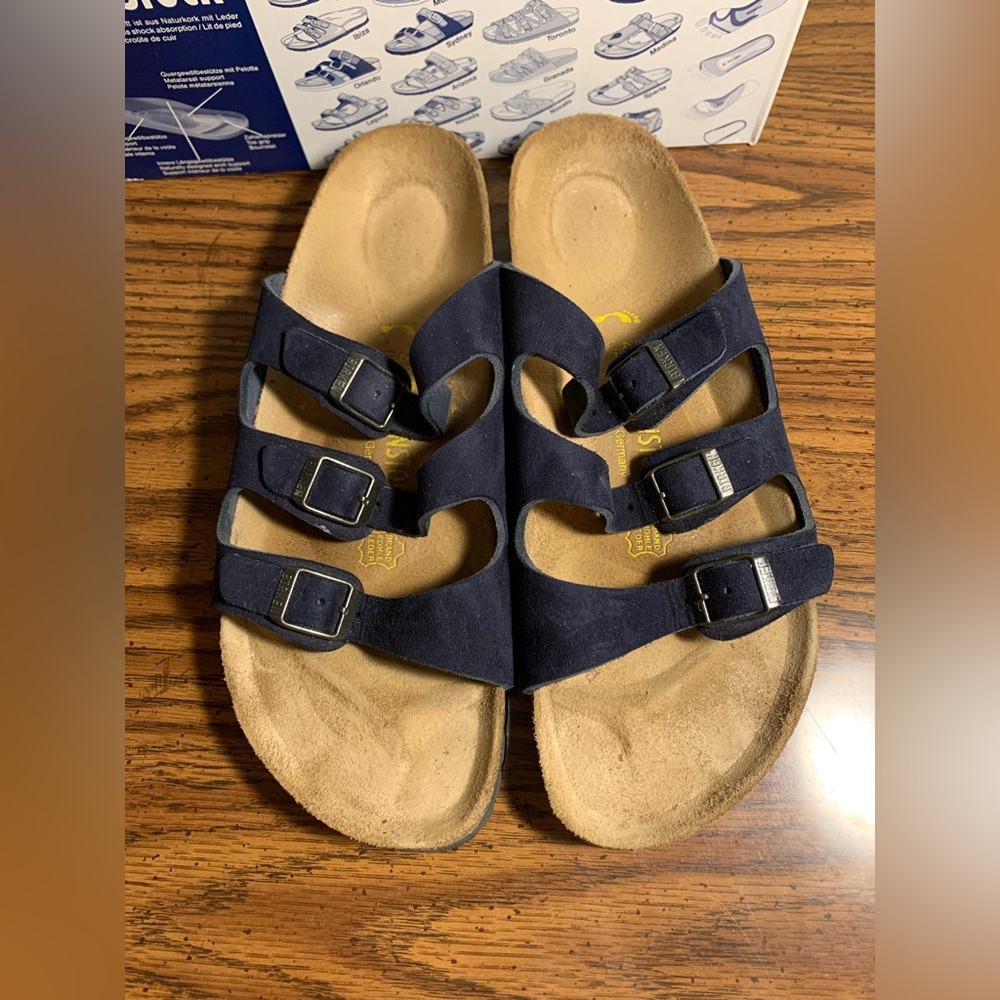 Navy “Florida” Women’s Birkenstocks
